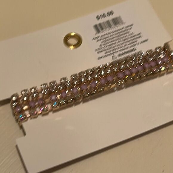 FAOabulous By FAO Schwartz Rhinestone Stretch Tennis Bracelet Set Of 4 Stackable - Picture 4 of 7